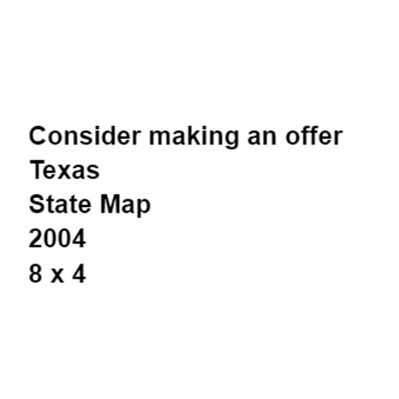 2004 Texas TX State Map Official Lone Star Houston San Antonio Dallas Austin - Picture 2 of 4